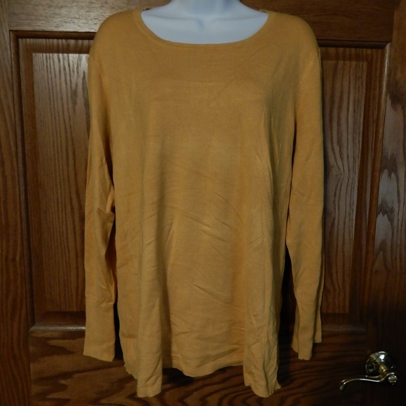 JM Collection Sweaters - ❄JM Collection Crewneck Sweater - Golden Spruce